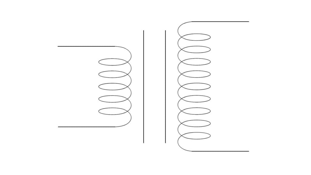 Circuit symbol of a transformer