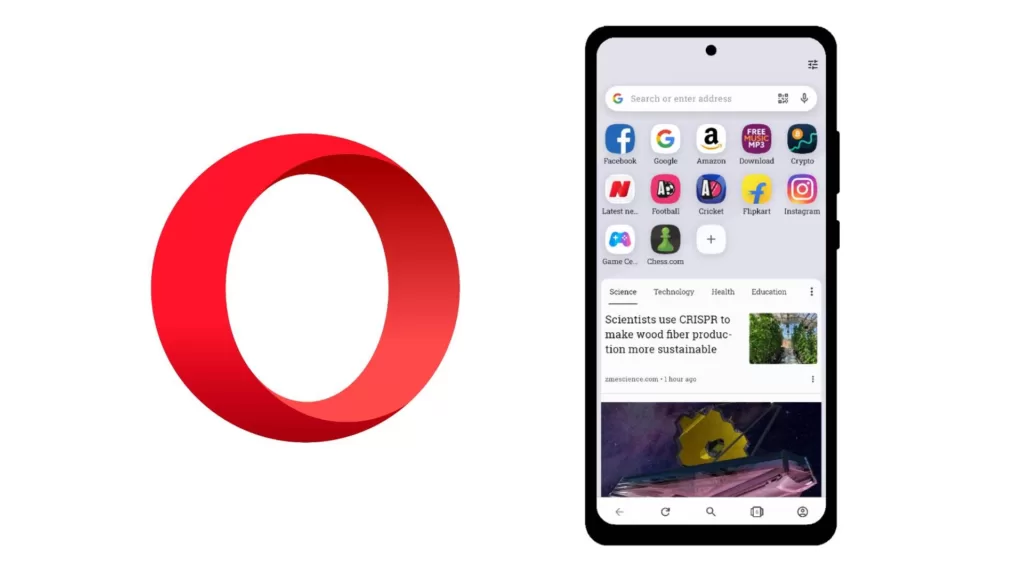 Best Web Browser for Android - Opera Browser