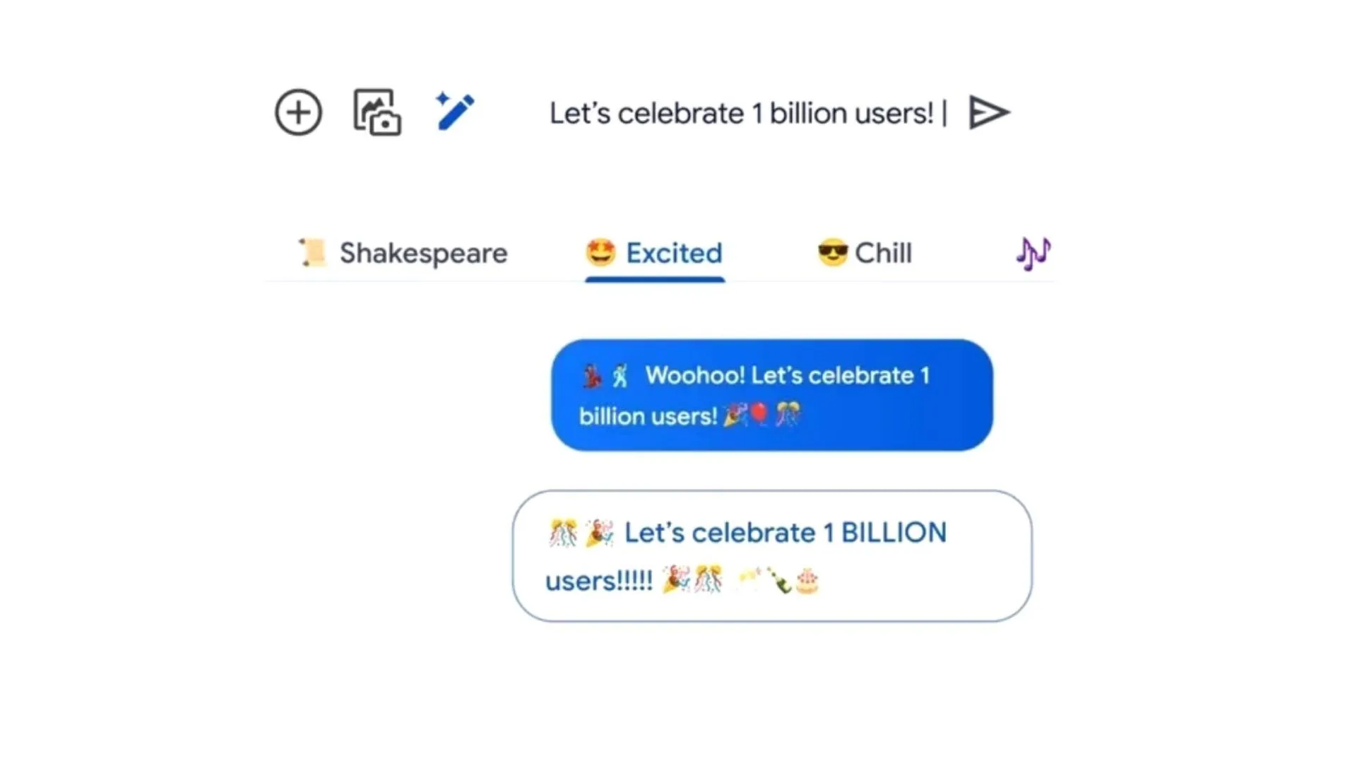 Google Messages celebrate 1 Billion RCS users